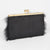 Faux Fur Frame Box Clutch: Green