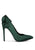 HORNET Green Satin Stiletto Pump Sandals