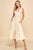 CD04934-Knit Bodice Ruffle Hem Midi Dress: Beige / S
