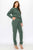 CROP TOP AND PANTS SET: OLIVE / L