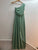 6223 - Long plain, sleeveless dress: Water Green / YOU