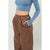 DZ24F552-Leather High Waist Pants: DARK OLIVE / S-M-L(2-2-2)