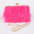 Faux Fur Frame Box Clutch: Green