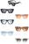 Women Retro Cat Eye Fashion Square Sunglasses